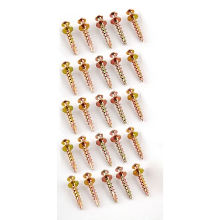 Hangman Gold Double Headed Bear Claw Screw Hanger for Mirrors, Pictures and Decor 1" length 25pk BCK-25